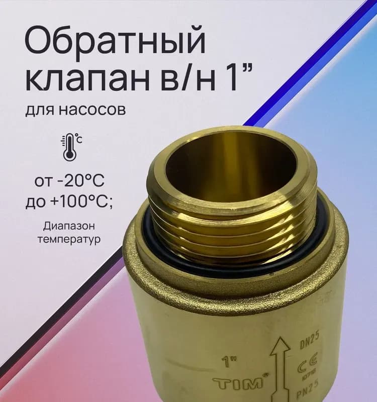 ТИМ Обратный клапан 3/4 ГГ