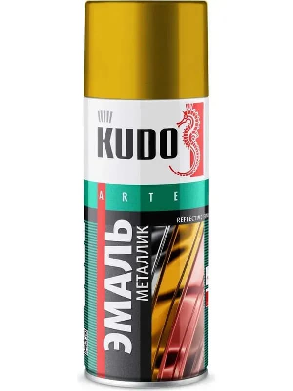 Kudo KU-1029 эмаль универсальная бронза, аэрозоль, 520мл/ 12