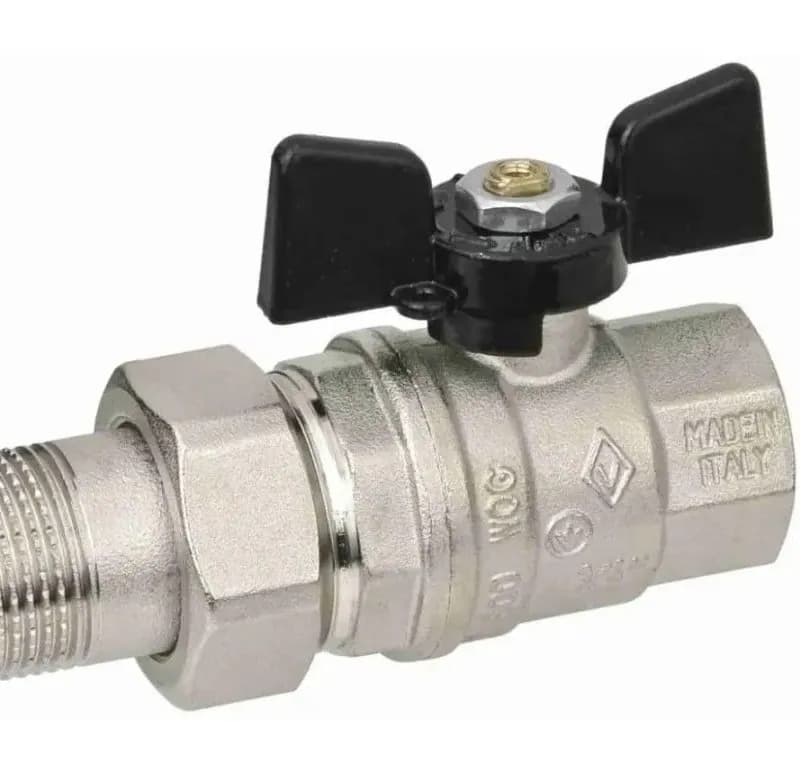 Кран с американкой 1" 1/4 Италия