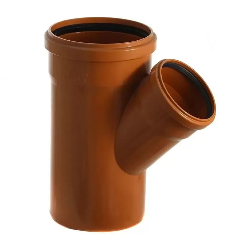 ПВХ рыжий тройник 200×160/45