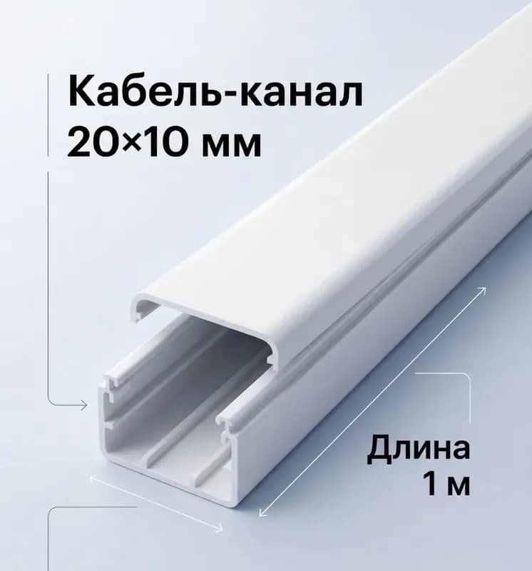 Кабель канал орех 20×10