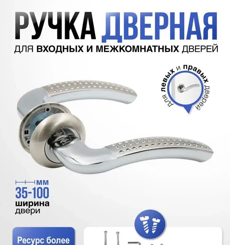 Дверная ручка на розетке