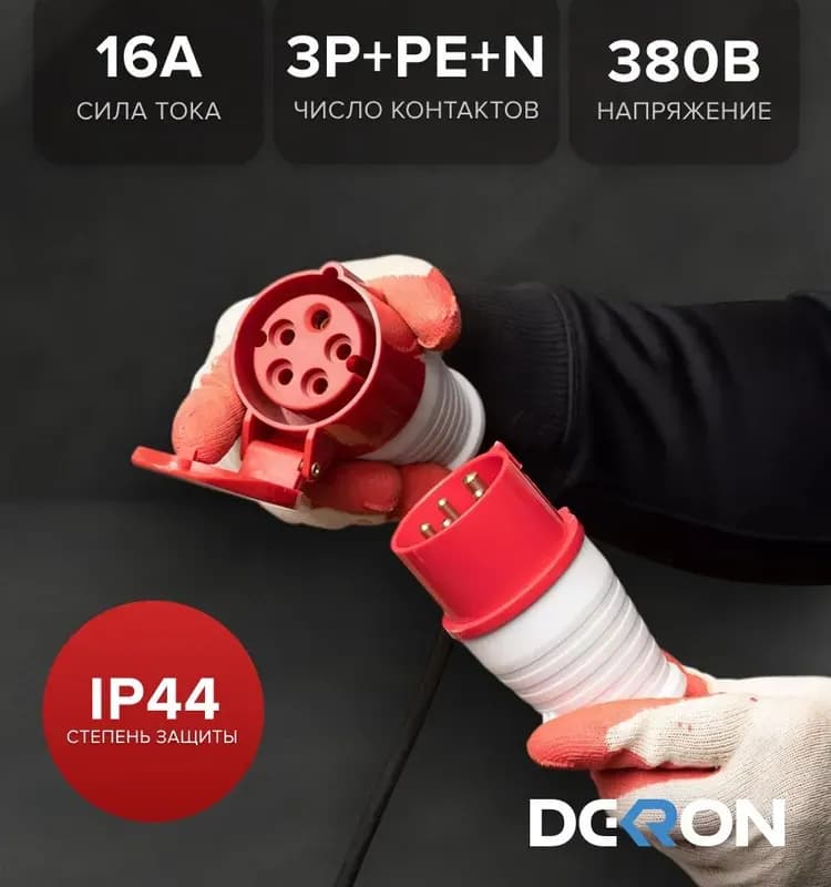 Силовая розетка 16 А-380 В