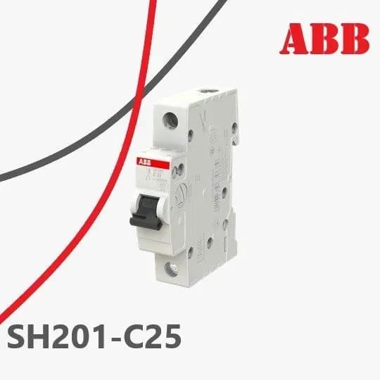 Выключатель автомат ABB SH201 4.5 KA с 25A 1 полюс