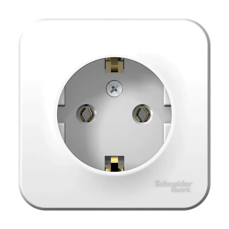 Розетка Schneider Electric Blanca (BLNRA010111) открытой установки с заземлением IP20 белый
