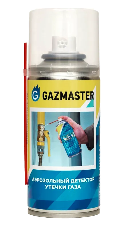 Аэрозольный детектор утечки газа, баллон 130мл. GAZMASTER (12/1шт)