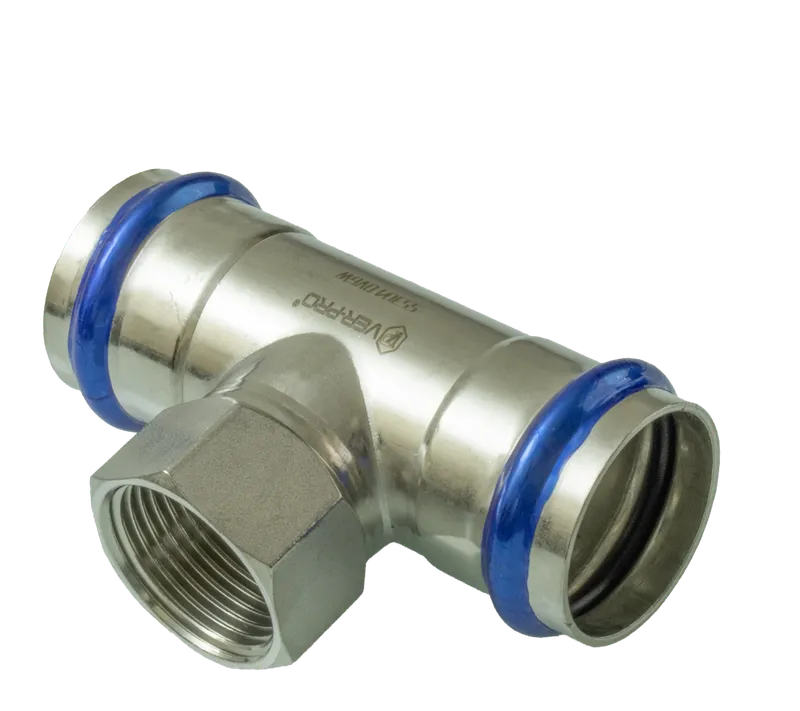 НЕРЖ Тройник 54*1/2 г.*54 "VER-PRO" (6/шт)