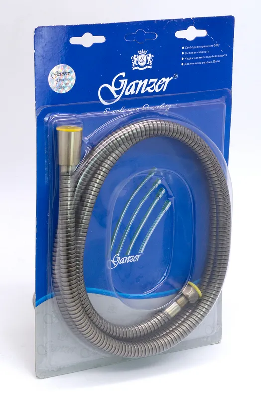81200-D Шланг для выд. лейки 200см 3/8 нар (БРОНЗА) GANZER (50/1шт)
