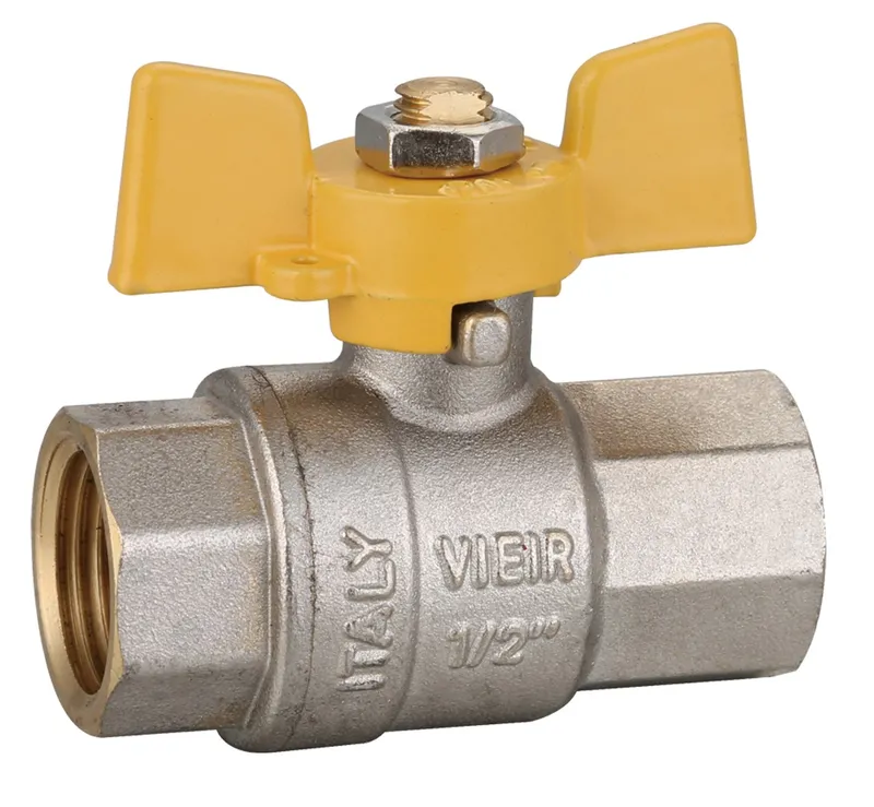 Газовый кран 1/2 Г/Г (бабочка) ViEiR (112/14шт)