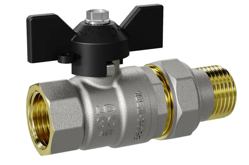 Шаровый кран с американкой 1/2 бабочка ЛД Pride (19шт)